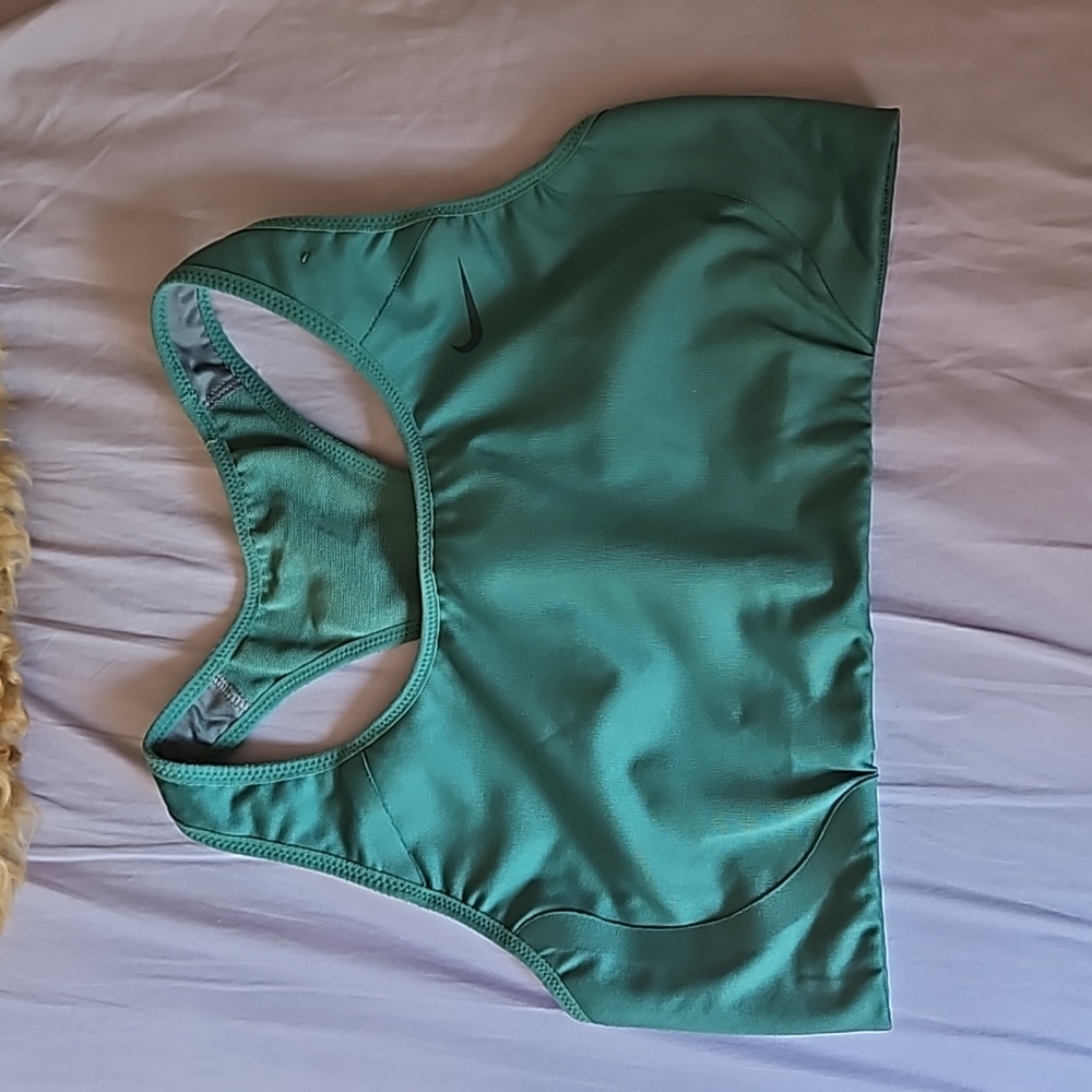 Nike Dri-fit sports bra, teal, size S